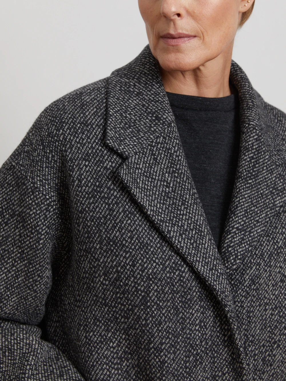 Пальто Lumba (Цвет Чёрно-белый, Размер S, Состав 50% шерсть, 50% кашемир)