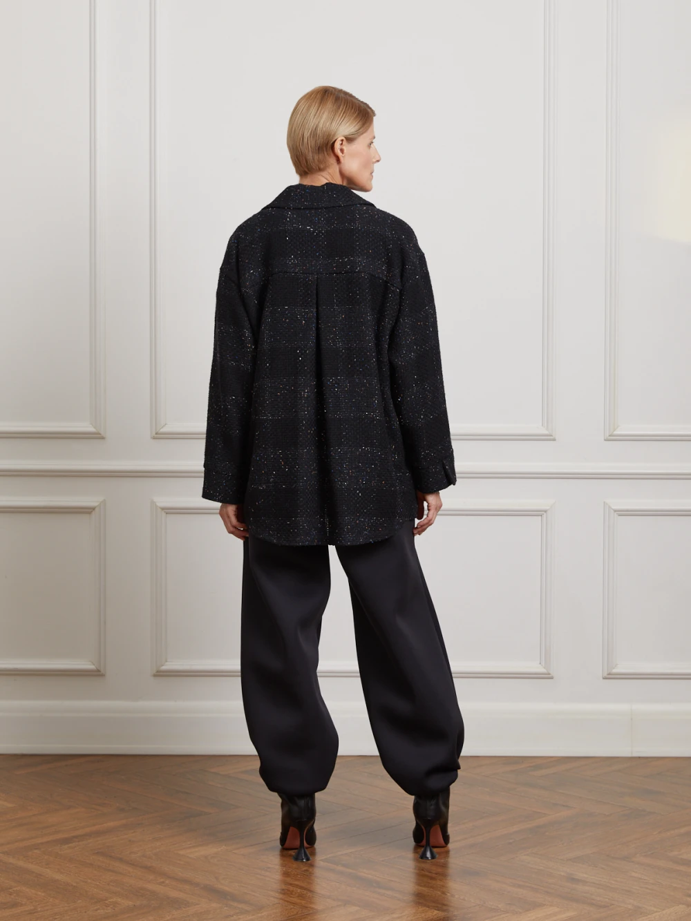 Брюки Bubu (Цвет Чёрный/серый, Размер S/M, Состав 80% вискоза, 20% полиэстер)