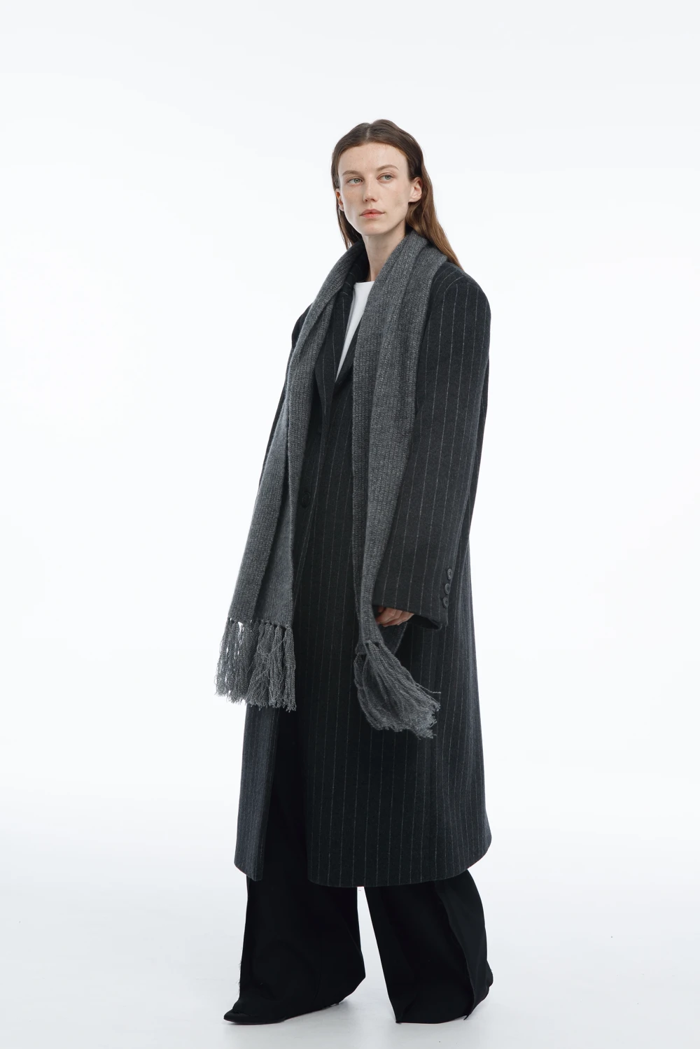 Шарф Echarpe ( Цвет Серый меланж )