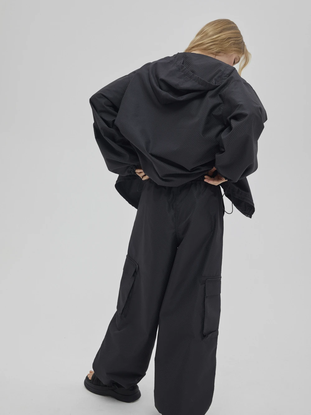 Ветровка Pearl (Цвет Чёрный, Размер L, Состав 97% хлопок, 3% эластан)