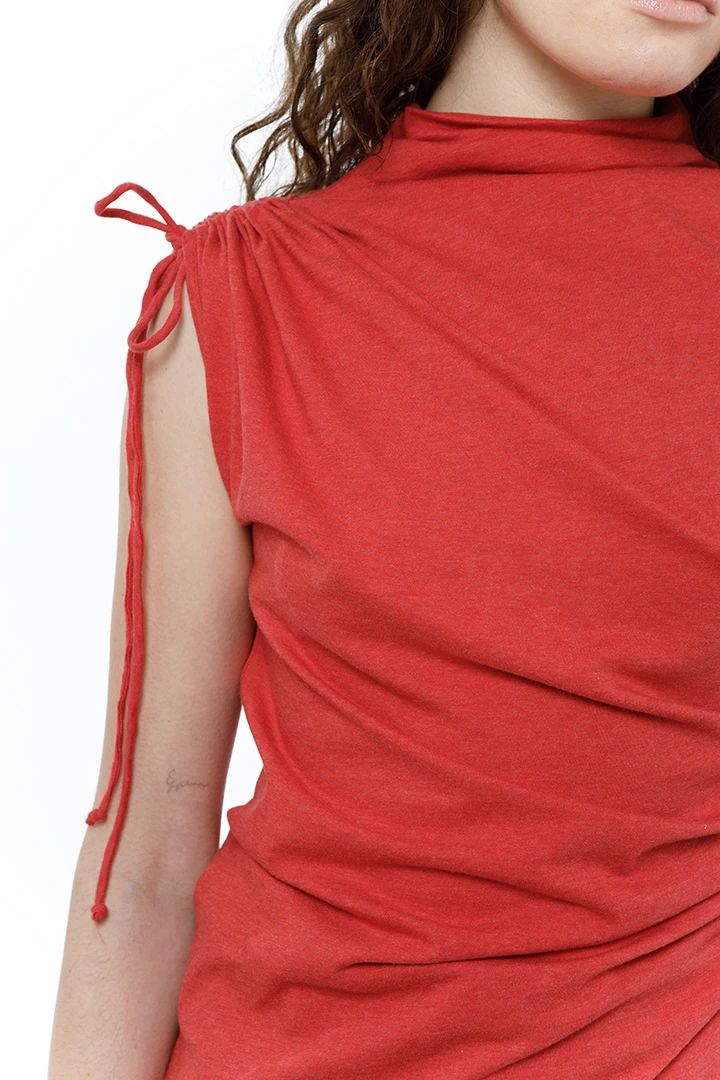 Топ Sorry I`am late ( Цвет Коралл )