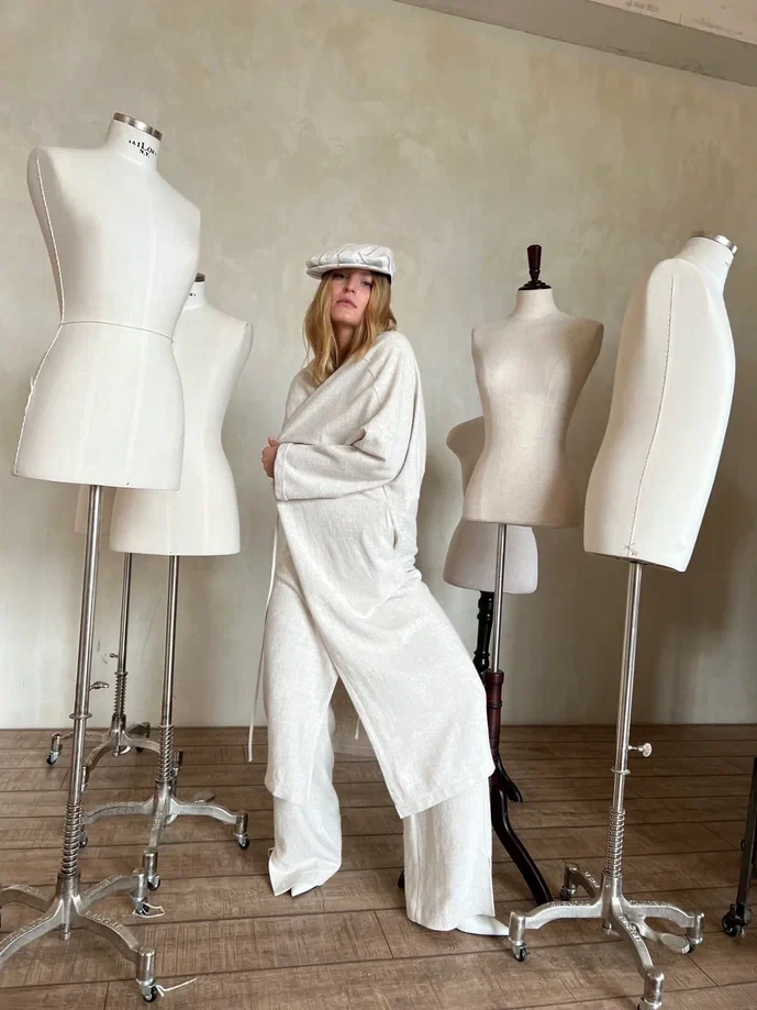 Накидка Linen ( Цвет Натуральный )