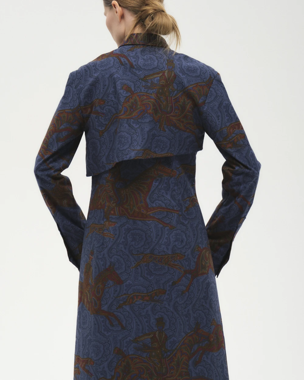 Платье Symphony (Цвет Синий с узором, Размер S, Состав 100% хлопок)