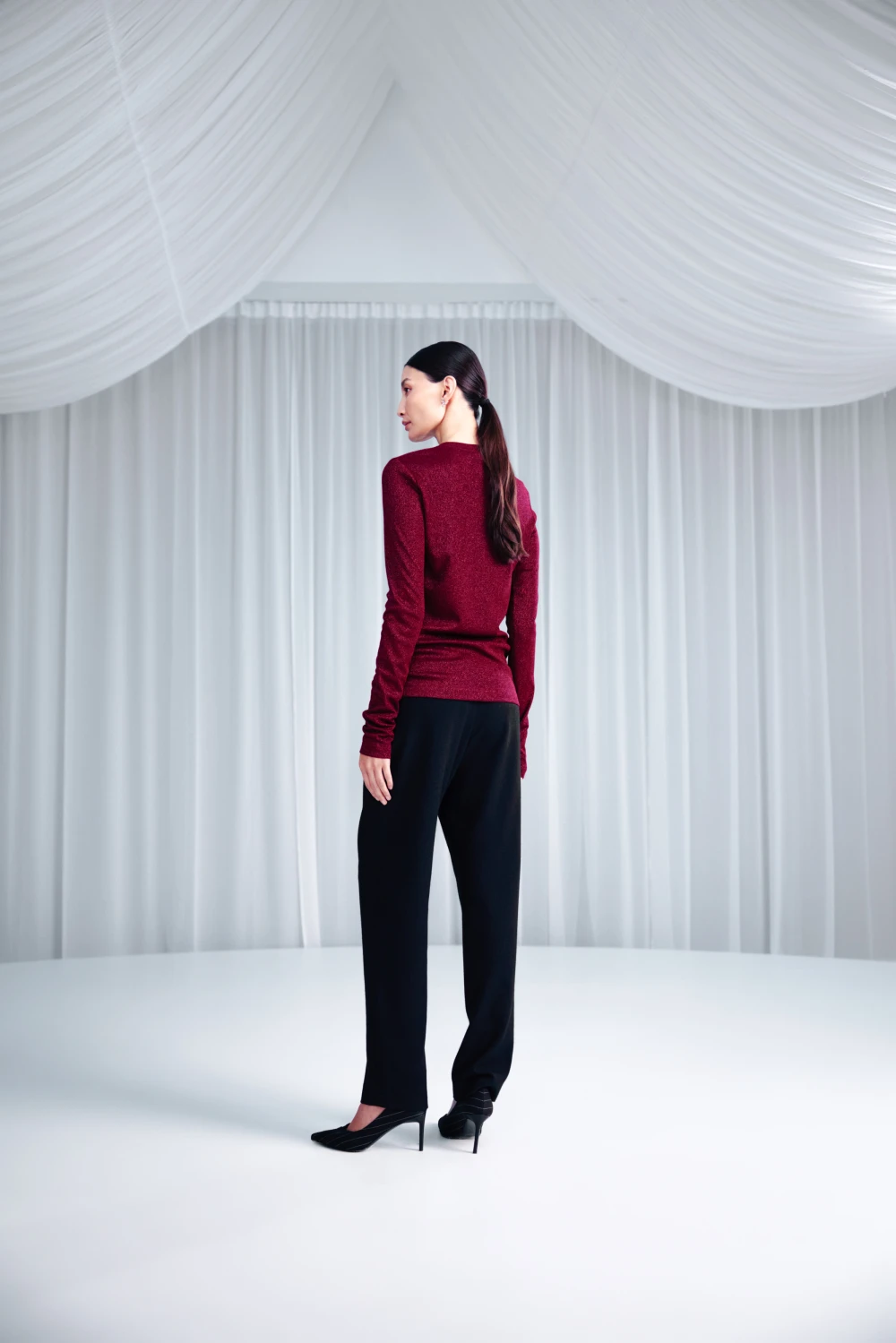 Лонгслив Stiker (Цвет Бордовый, Размер 44/S)