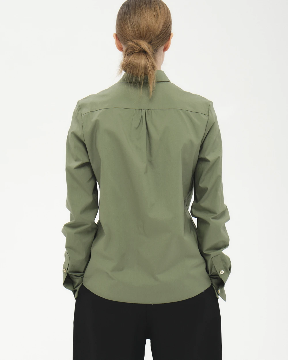 Блузка Lute (Цвет Хаки, Размер S, Состав 100% хлопок)