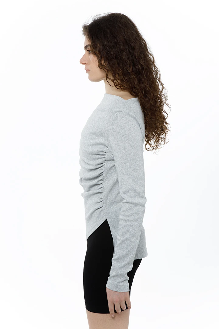 Лонгслив Myth (Цвет Серый, Размер 44/S, Состав 100% хлопок)