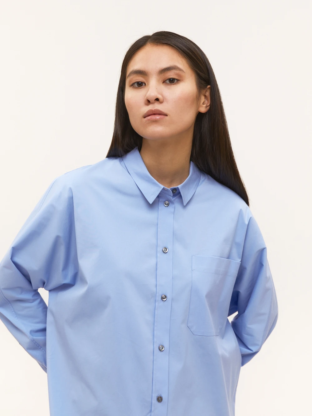 Рубашка Aksel (Цвет Голубой, Размер S, Состав 100% хлопок)