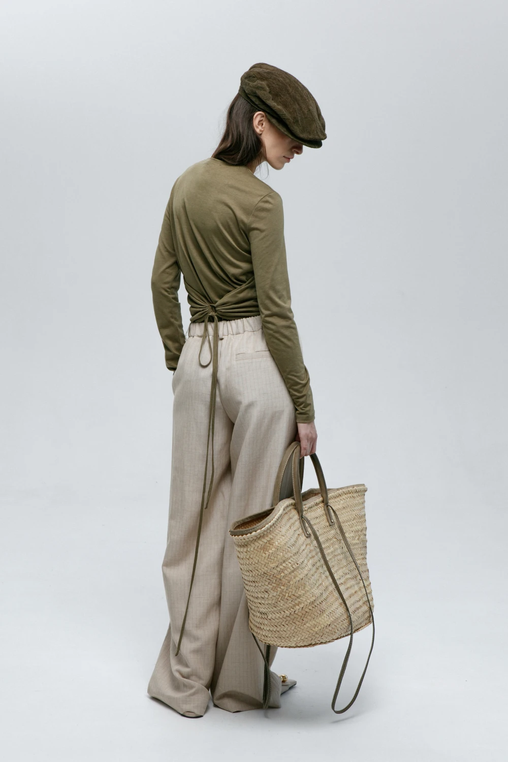 Лонгслив Baet (Цвет Хаки, Размер 44/S, Состав 100% Хлопок)