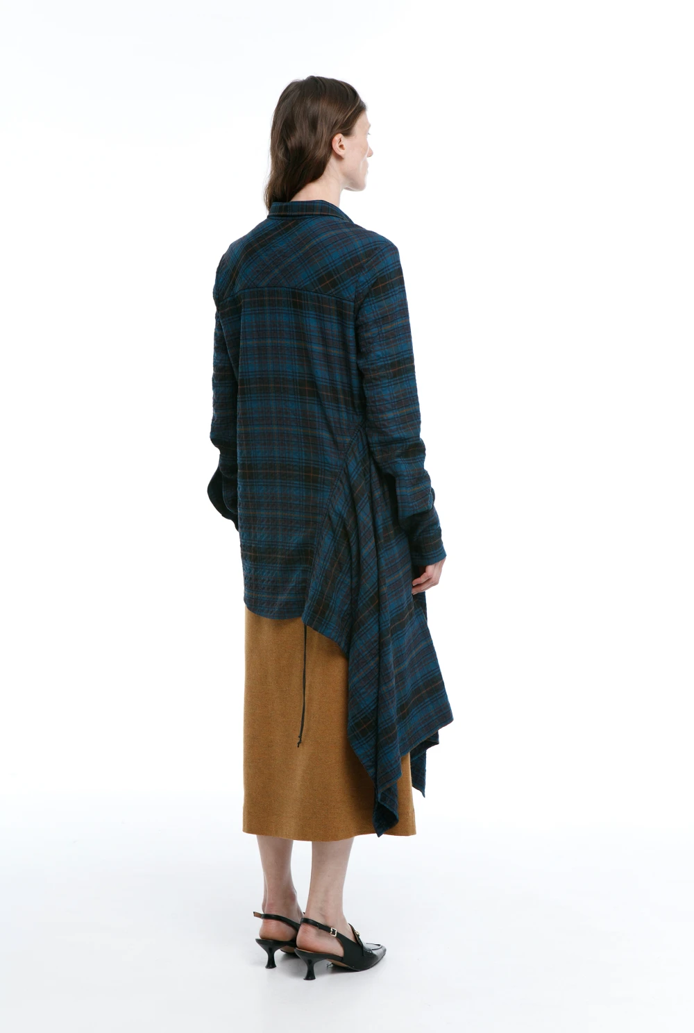 Рубашка Ixora ( Цвет Морская волна в клетку )