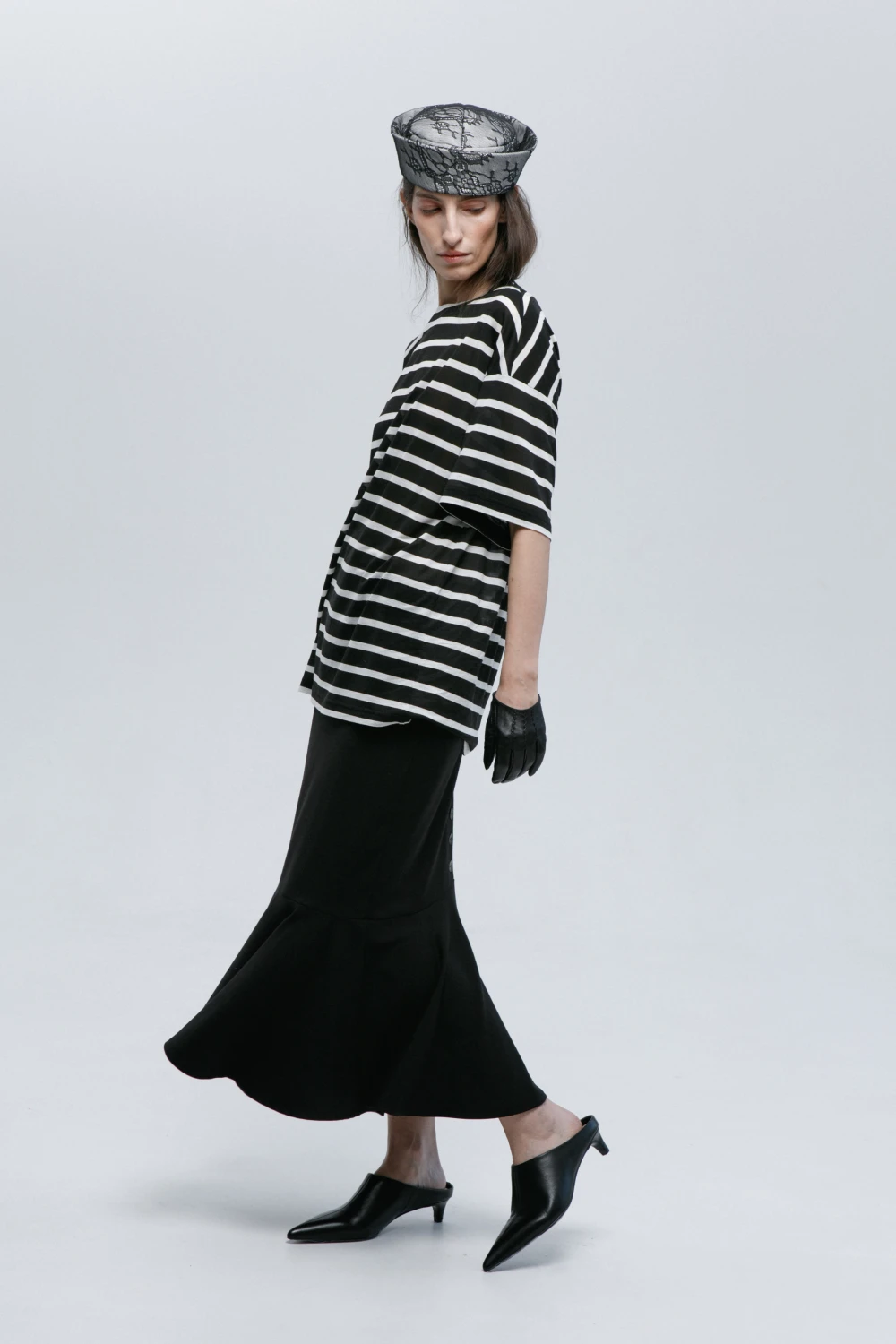 Юбка Garnec (Цвет Чёрный, Размер 44/S, Состав 58% Шерсть, 22% Вискоза, 18% Полиэстер, 2% Эластан)