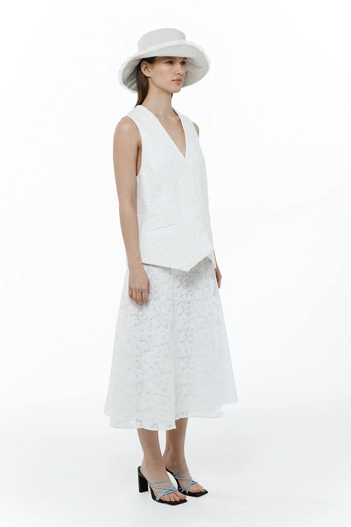 Жилет York New (Цвет Белый, Размер 44/S, Состав 74% Хлопок, 23% Полиэстер, 3% Эластан)