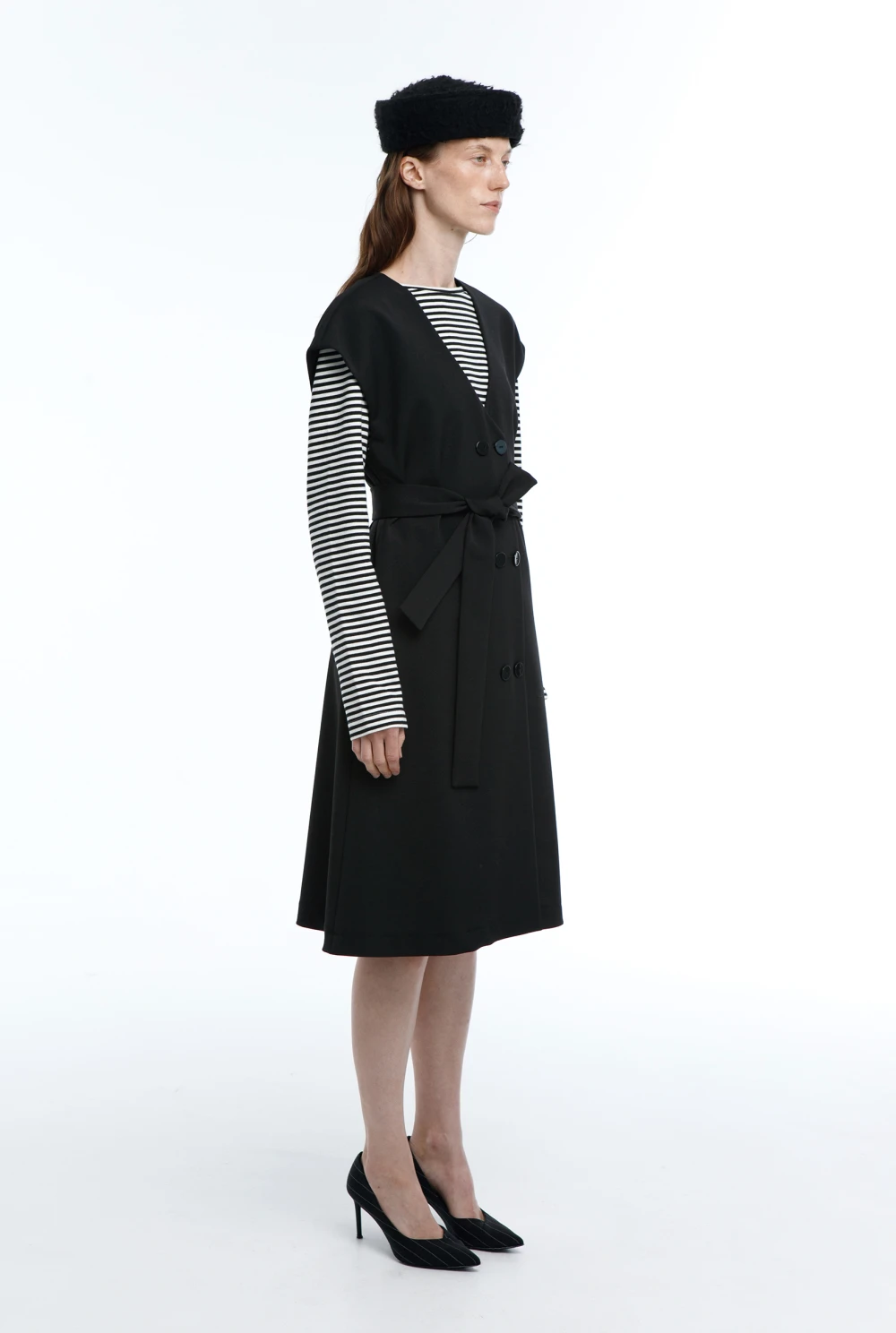 Платье Morning (Цвет Чёрный, Размер 44/S, Состав 82% Полиэстер, 16% Вискоза, 2% Эластан)