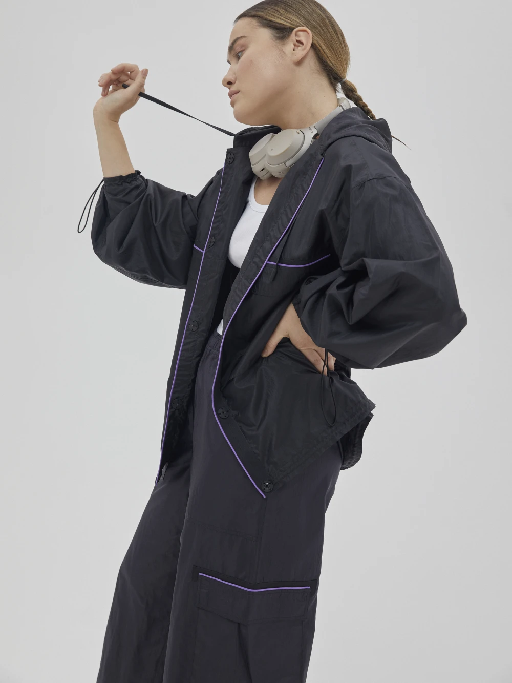 Брюки Richi (Цвет Чёрный, Размер XL, Состав 100% шёлк)