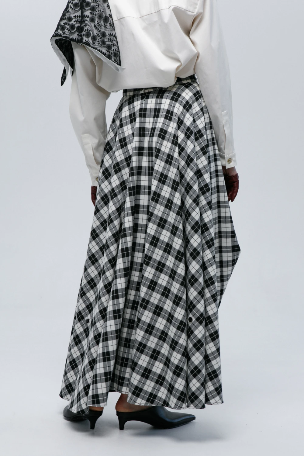 Юбка Catch ( Цвет Чёрно-белая клетка )