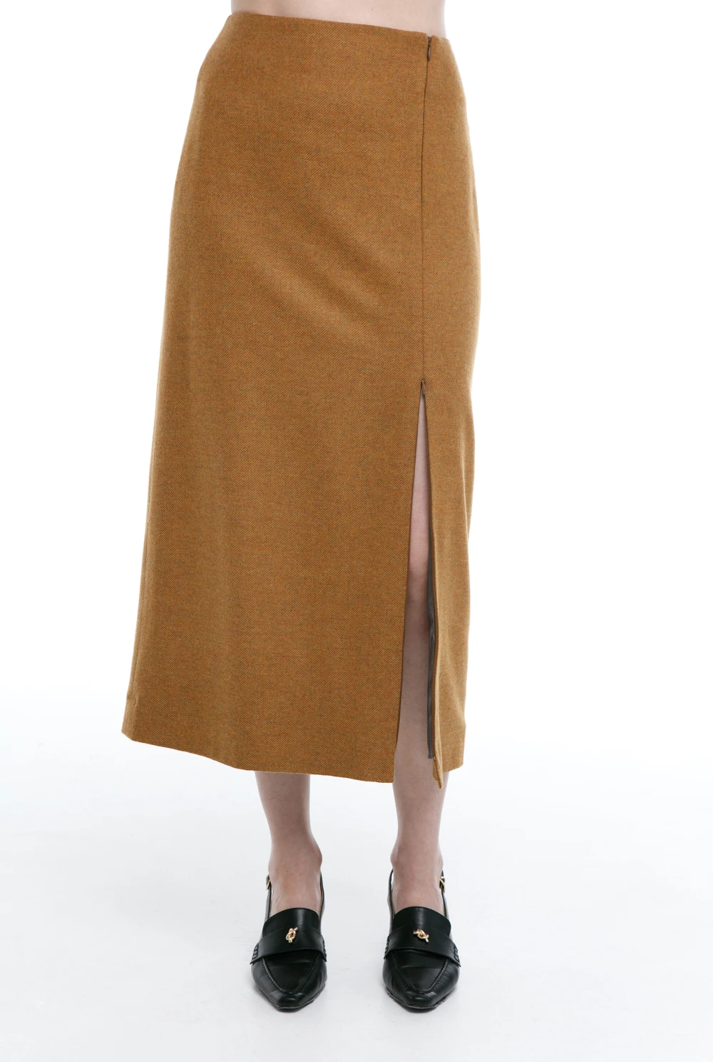 Юбка Noble (Цвет Горчичный , Размер 44/S, Состав 80% шерсть, 20% полиамид)