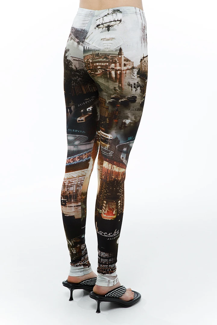 Леггинсы Downtown ( Цвет Принт Москва )