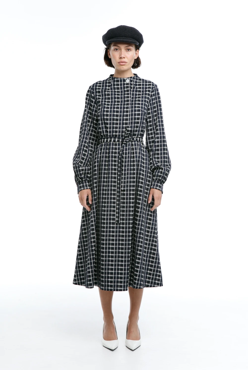 Платье Pioneer (Цвет Синий в клетку, Размер 44/S)