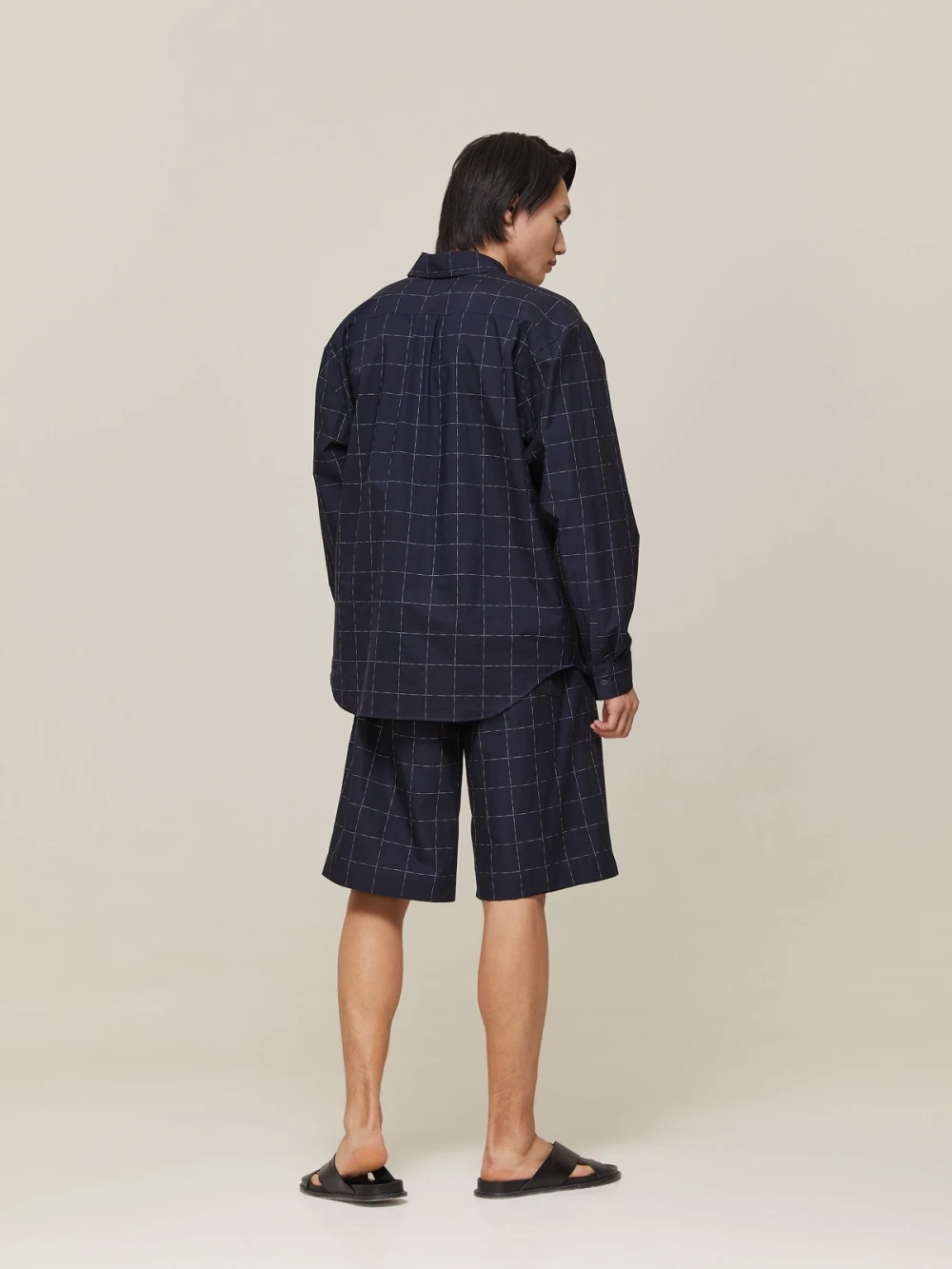 Пижама мужская Aries (Цвет Чернильный в клетку, Размер M, Состав 100% хлопок)