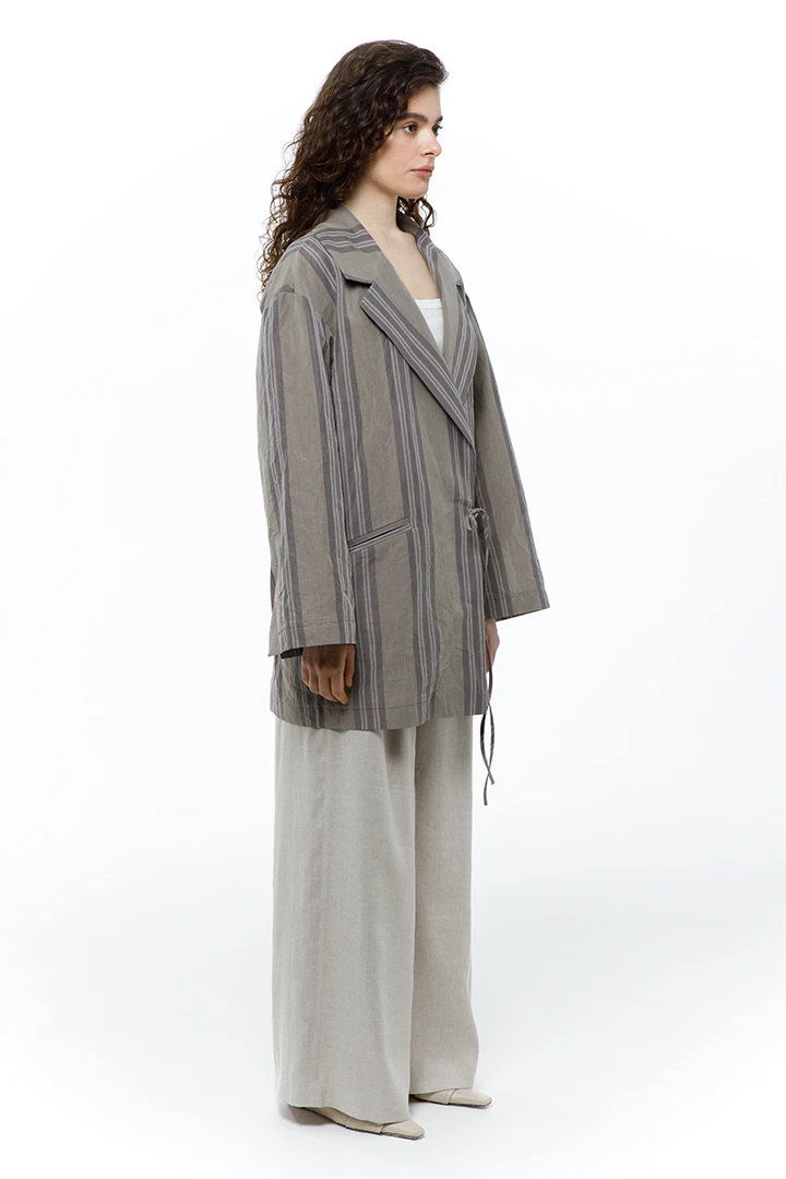 Жакет Untitled ( Цвет Серый в полоску )