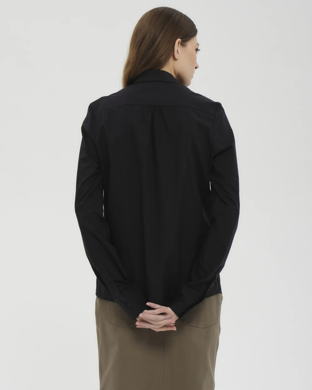 Блузка Lute (Цвет Чёрный, Размер S, Состав 100% хлопок)