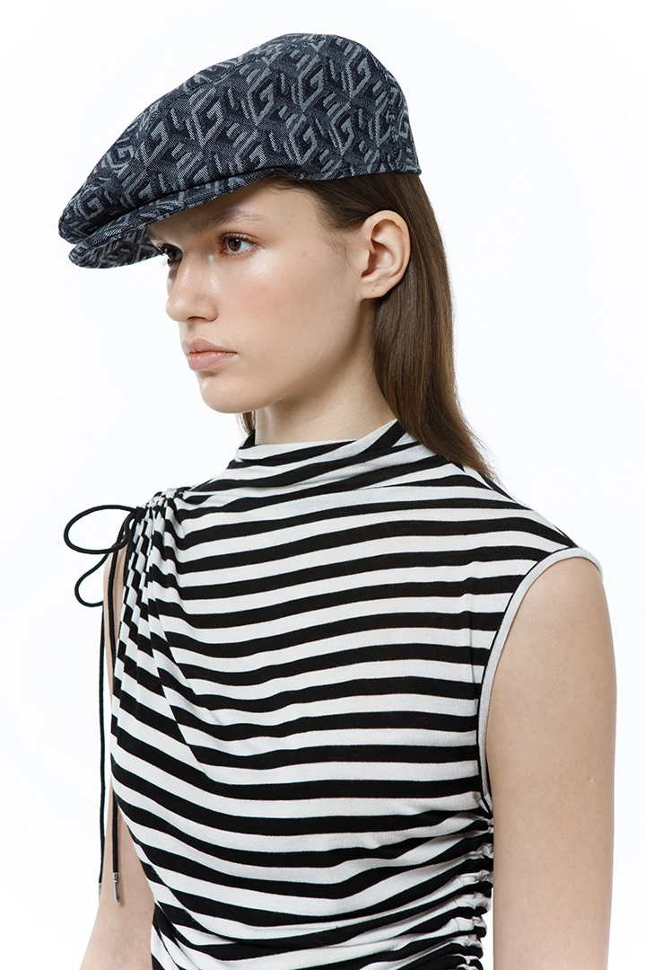 Топ Sorry I`am late ( Цвет Чёрно-белая полоска )