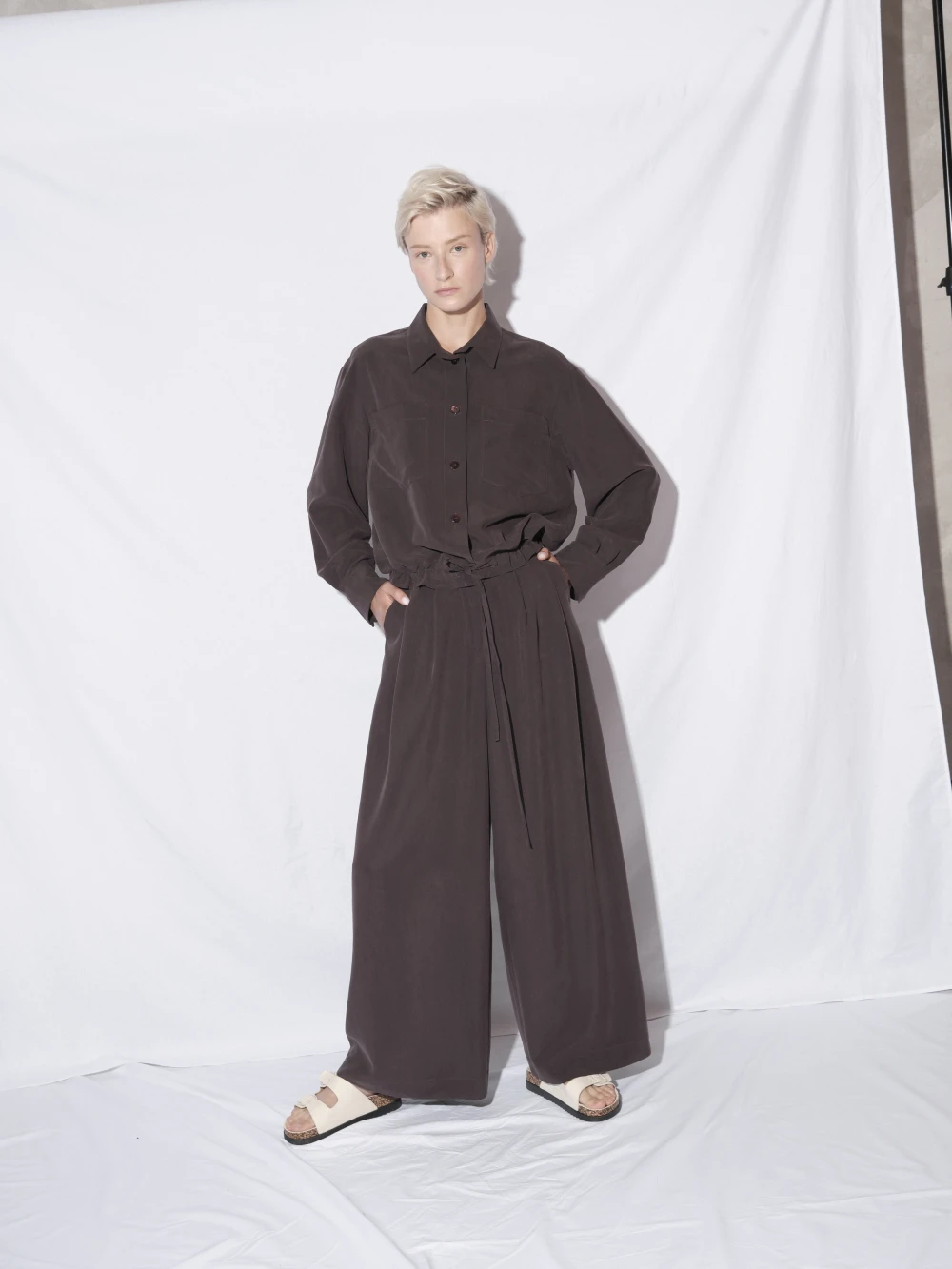 Костюм Luna (Цвет Бордовый, Размер S, Состав 100% шёлк)