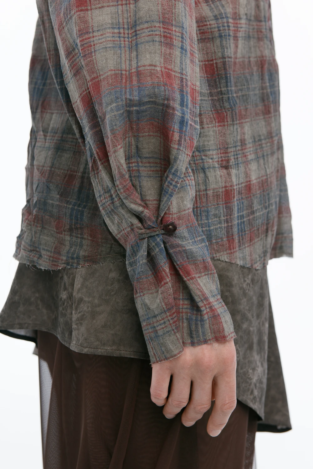 Рубашка Acacia (Цвет Сине-красно-коричневая клетка, Размер 44/S, Состав 100% хлопок)