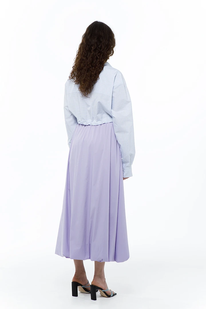 Рубашка Cut ( Цвет Бело-голубая полоска )