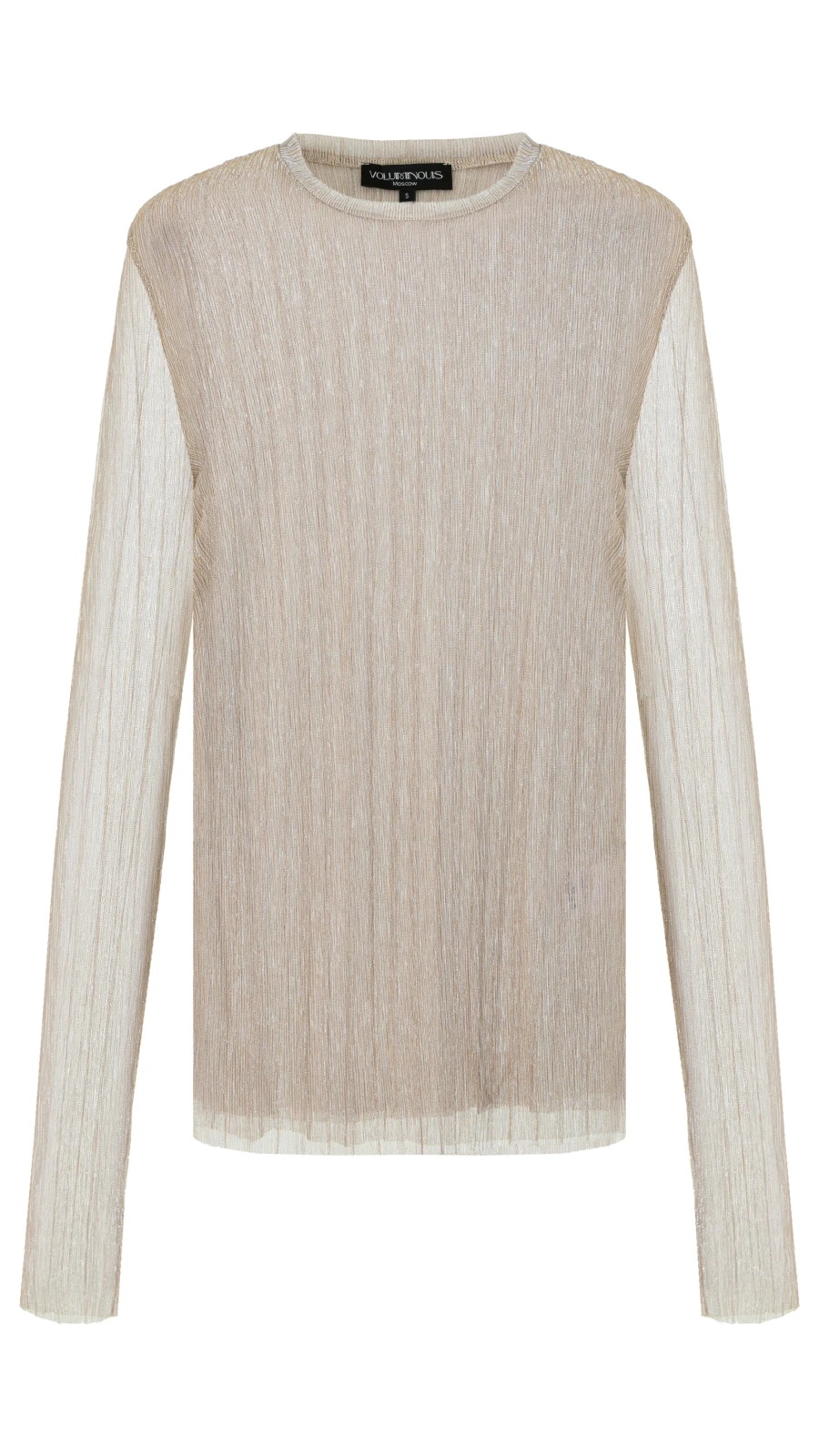 Лонгслив Stiker-2 (Цвет Нюдовый, Размер 44/S, Состав 100% полиэстер)