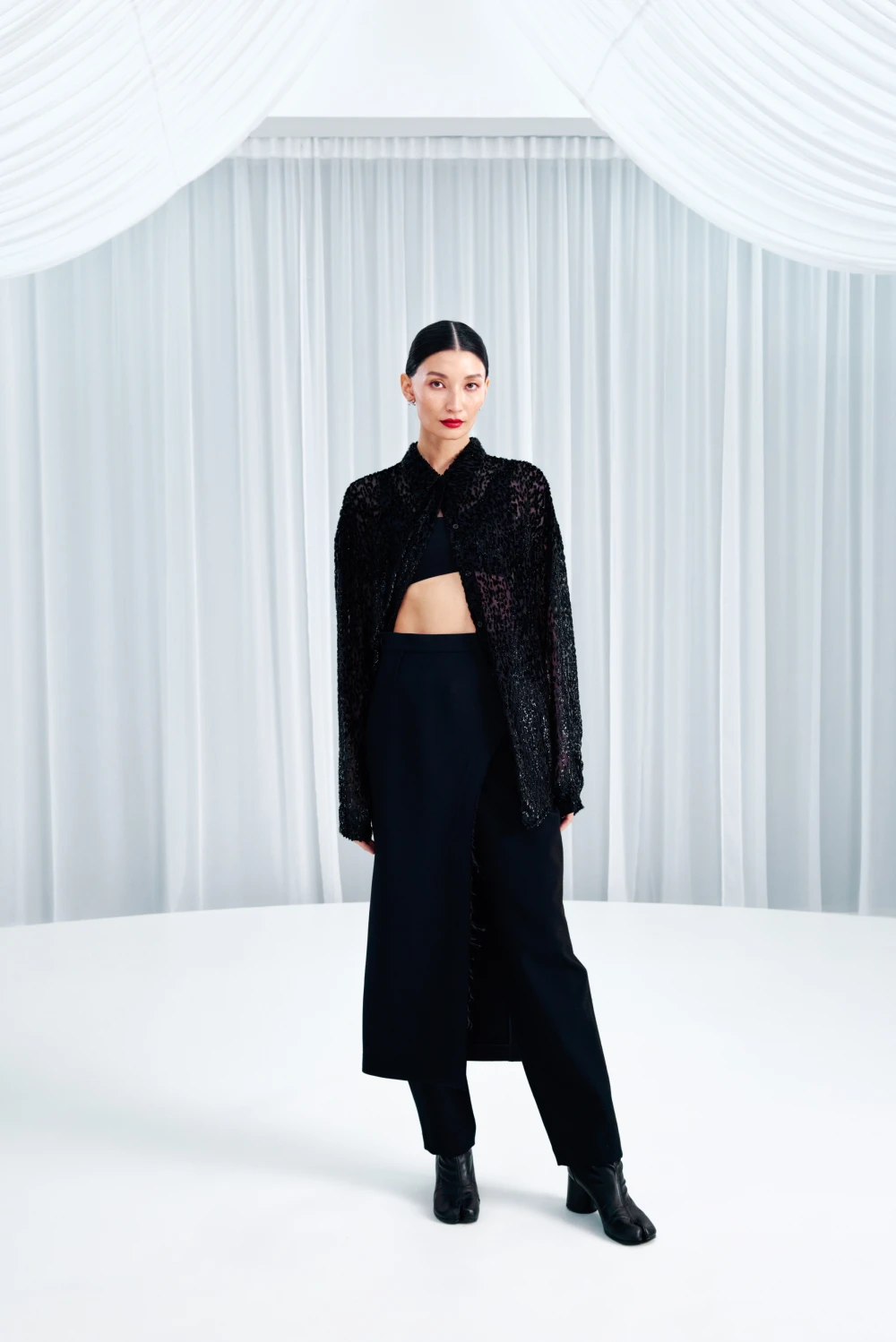 Блузка Elliot (Цвет Чёрный, Размер S, Состав 37,5% Шелк, 30% Вискоза, 32.5% Люрекс)