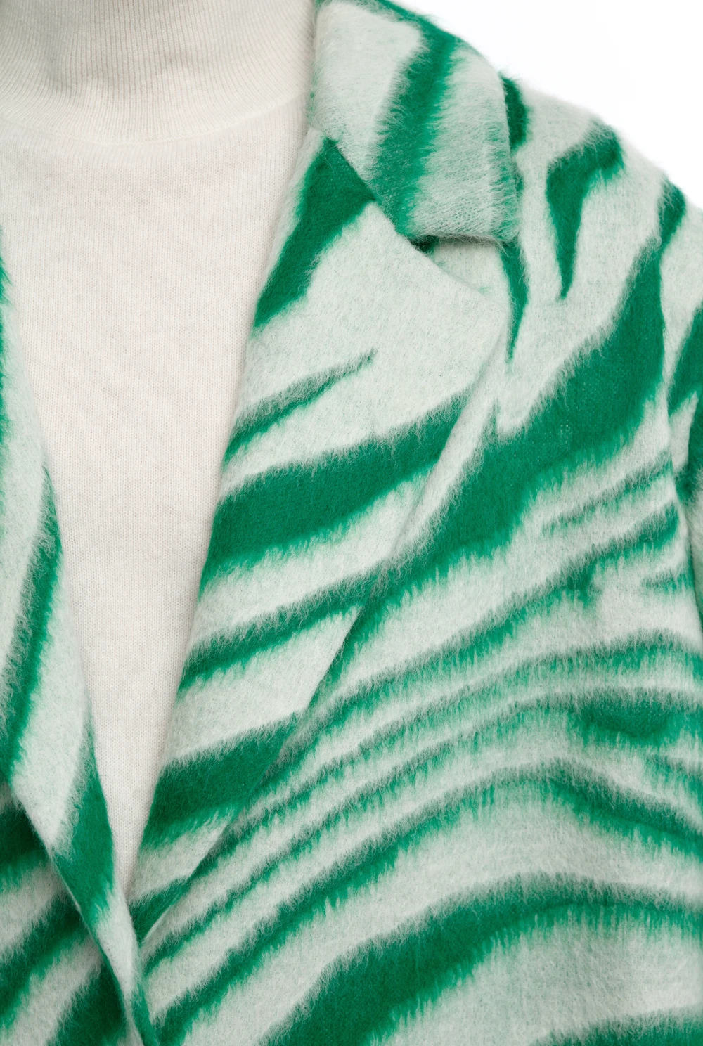 Пальто Forte-2 (Цвет Зелёный тигр, Размер S-M, Состав 100% шерсть)