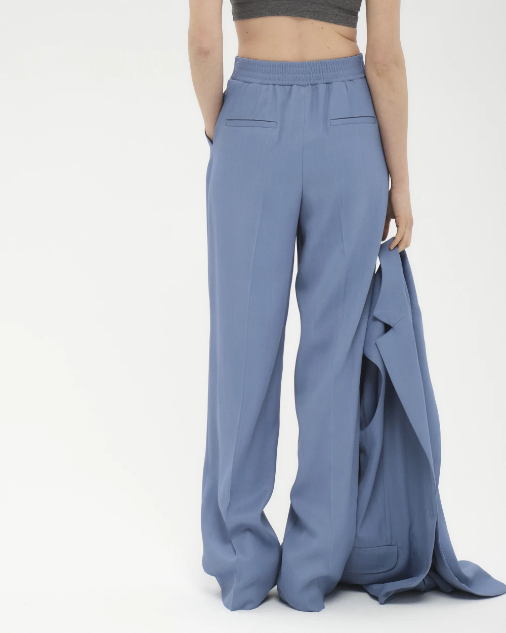 Брюки Selesta (Цвет Голубой, Размер 42/XS, Состав 86% вискоза, 14% шерсть)