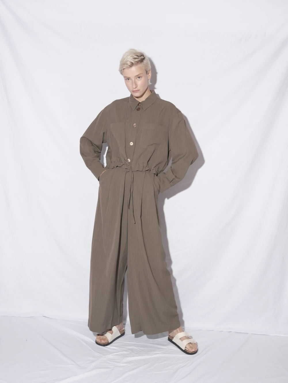 Костюм Luna (Цвет Хаки, Размер S, Состав 50% шёлк, 50% вискоза)