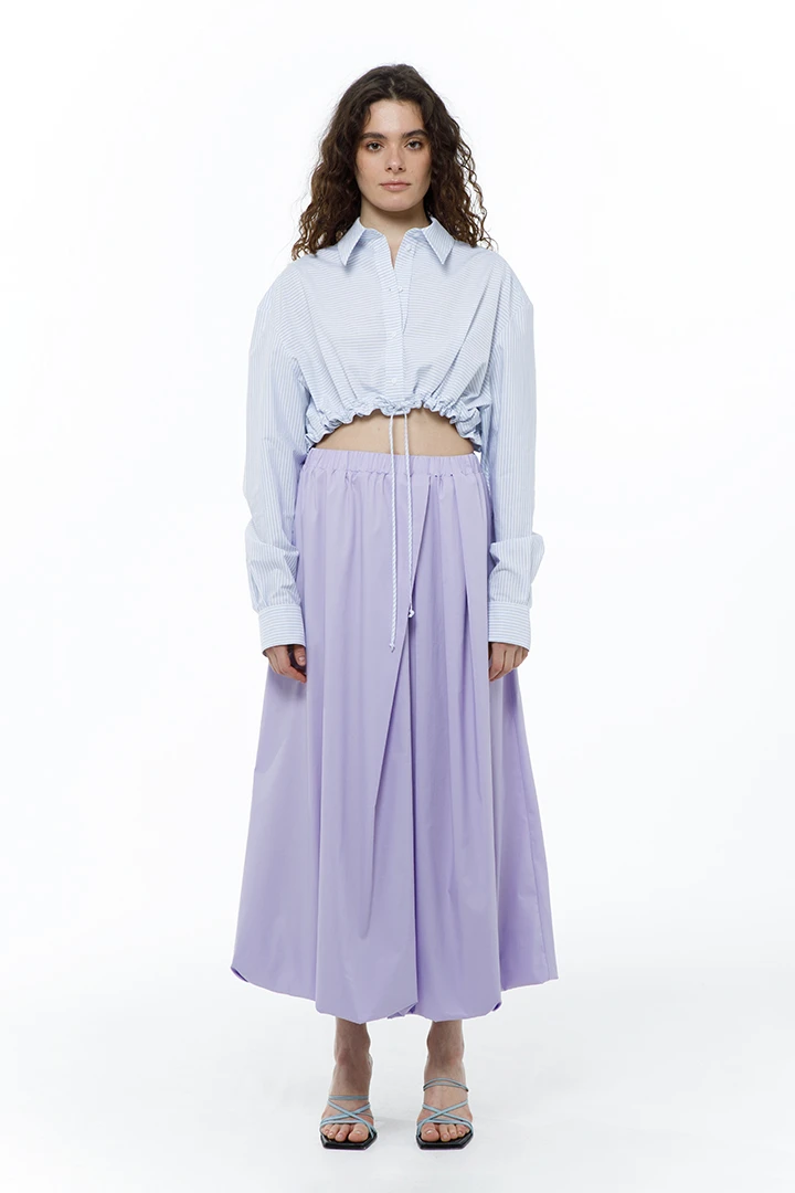 Рубашка Cut ( Цвет Бело-голубая полоска )