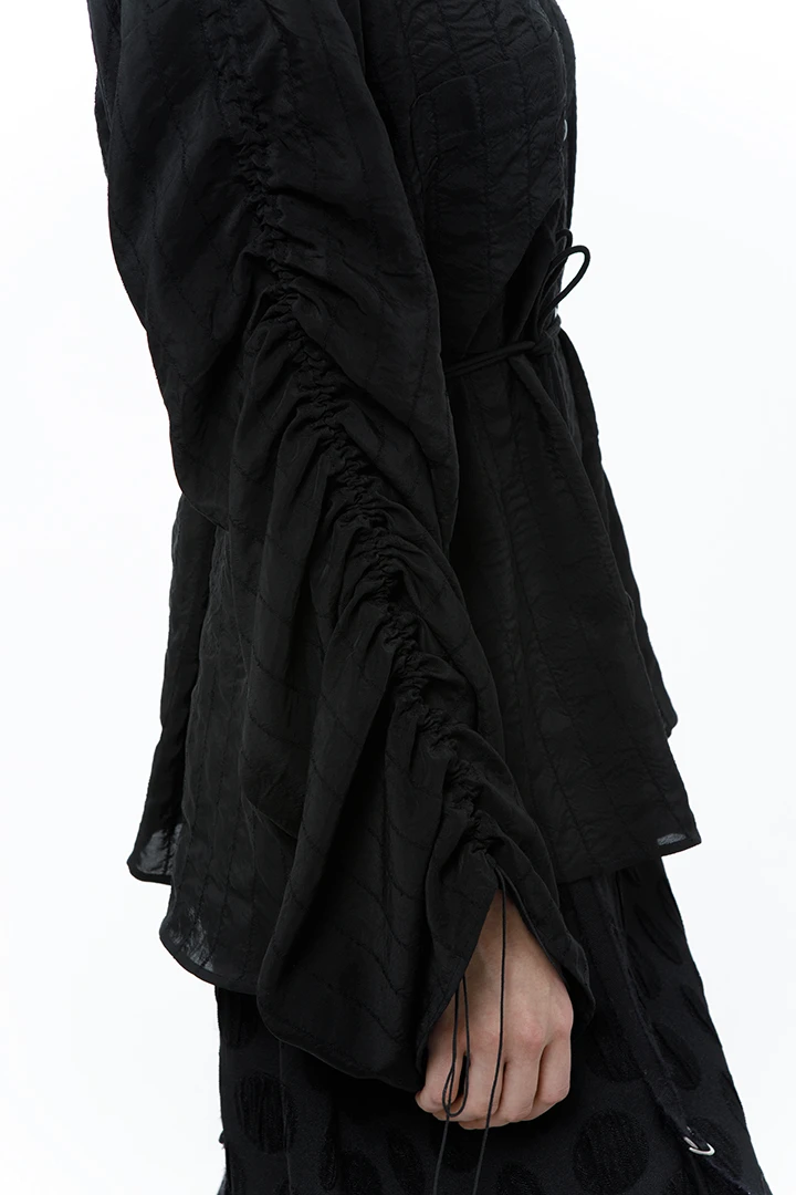 Рубашка Curtains (Цвет Чёрный, Размер 44/S, Состав Хлопок 3% , 96% Вискоза , 1% Полиамид)