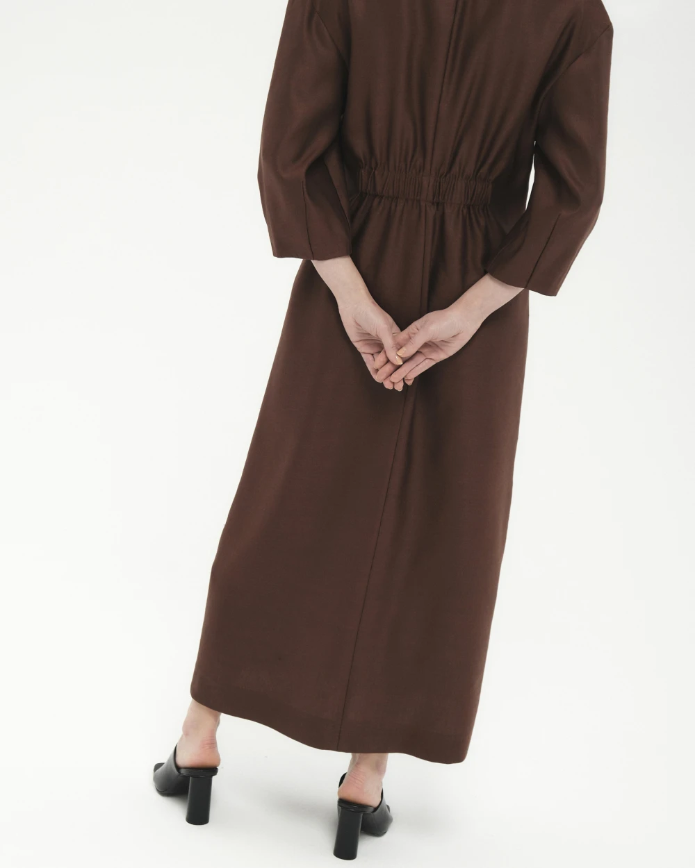 Платье Helen (Цвет Терракот, Размер 44/S, Состав 55% лён, 38% шерсть, 7% шёлк)