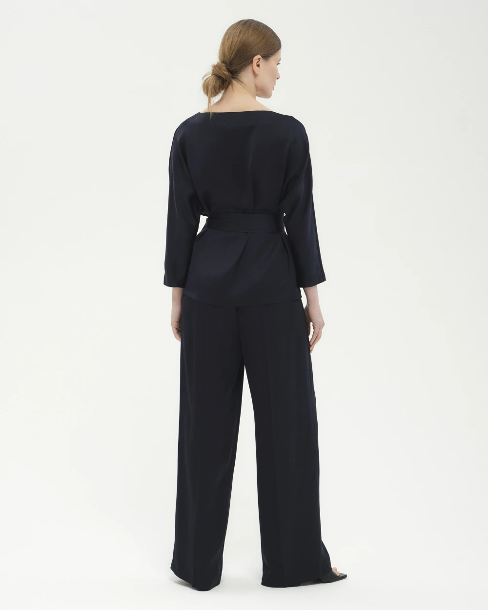 Брюки Moli (Цвет Тёмно-синий, Размер 44/S, Состав 61% Вискоза 39% Ацетат)