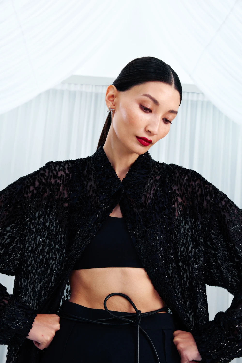 Блузка Elliot (Цвет Чёрный, Размер S, Состав 37,5% Шелк, 30% Вискоза, 32.5% Люрекс)