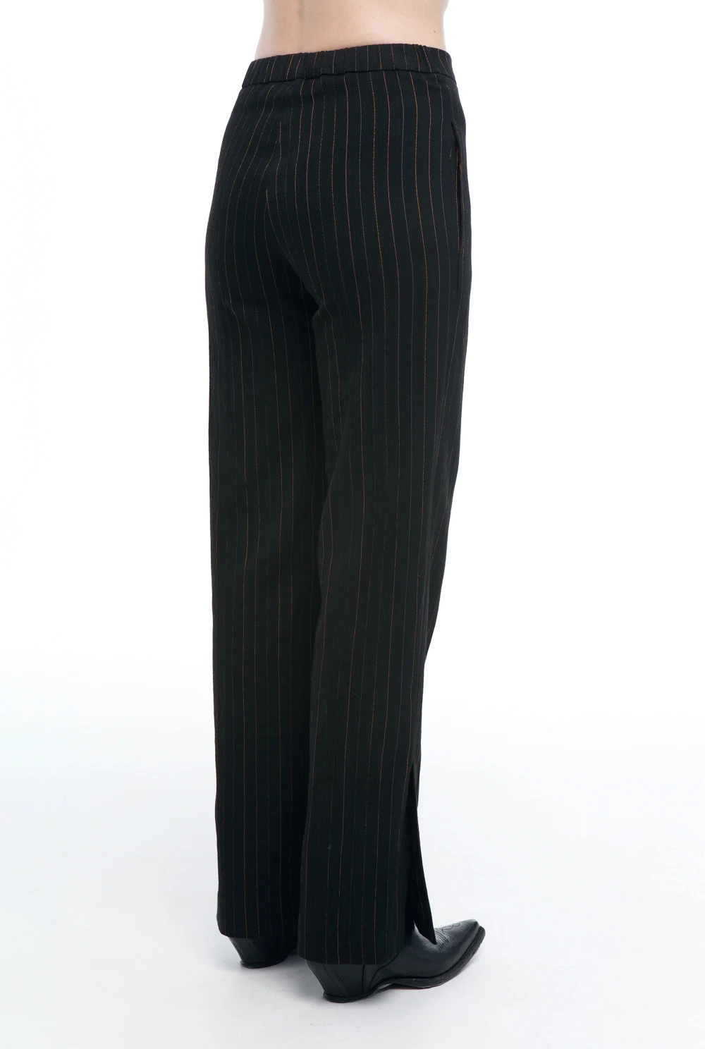 Брюки Grateful (Цвет Чёрный в полоску, Размер 44/S, Состав 50% Вискоза, 50% Хлопок)