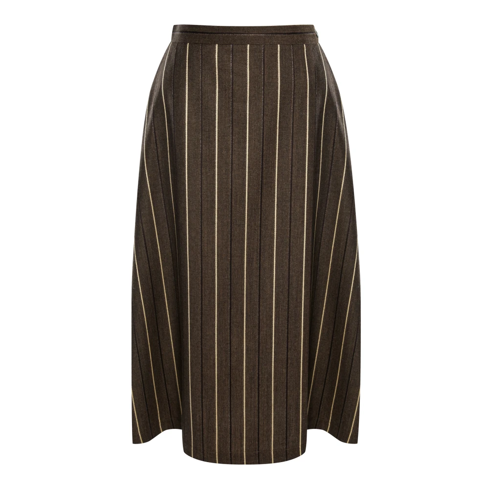 Юбка Vacation soon ( Цвет Коричневый в полоску )