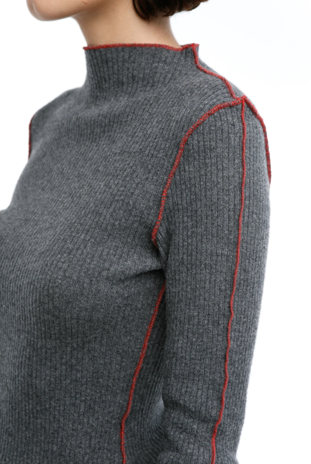 Лонгслив Fortune (Цвет Серый, Размер 44/S, Состав 80% шерсть, 20% полиамид)