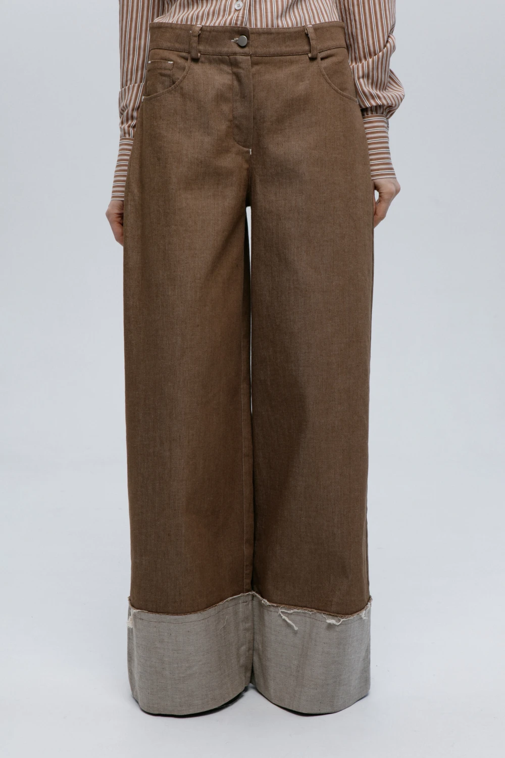 Джинсы Genes ( Цвет Коричневый )