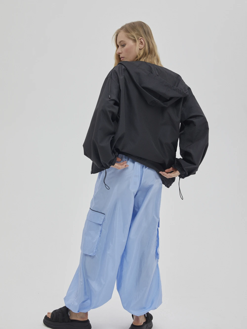 Брюки Richi (Цвет Голубой, Размер XL, Состав 100% шёлк)