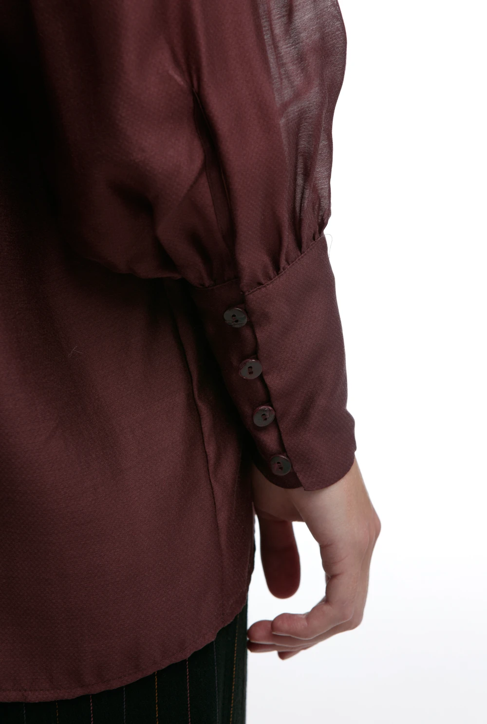 Блузка Grace (Цвет Бордо, Размер 44/S, Состав 80% Тенсел, 20% Полиэстер)