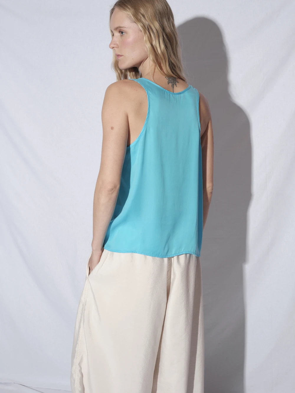 Топ Ruza (Цвет Голубой, Размер S, Состав 65% купро, 35% вискоза)