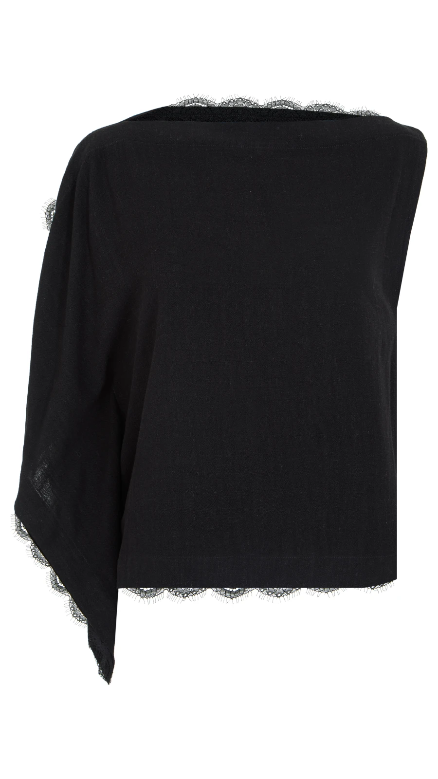 Топ July (Цвет Чёрный, Размер 44/S, Состав 70% вискоза, 30% лён)