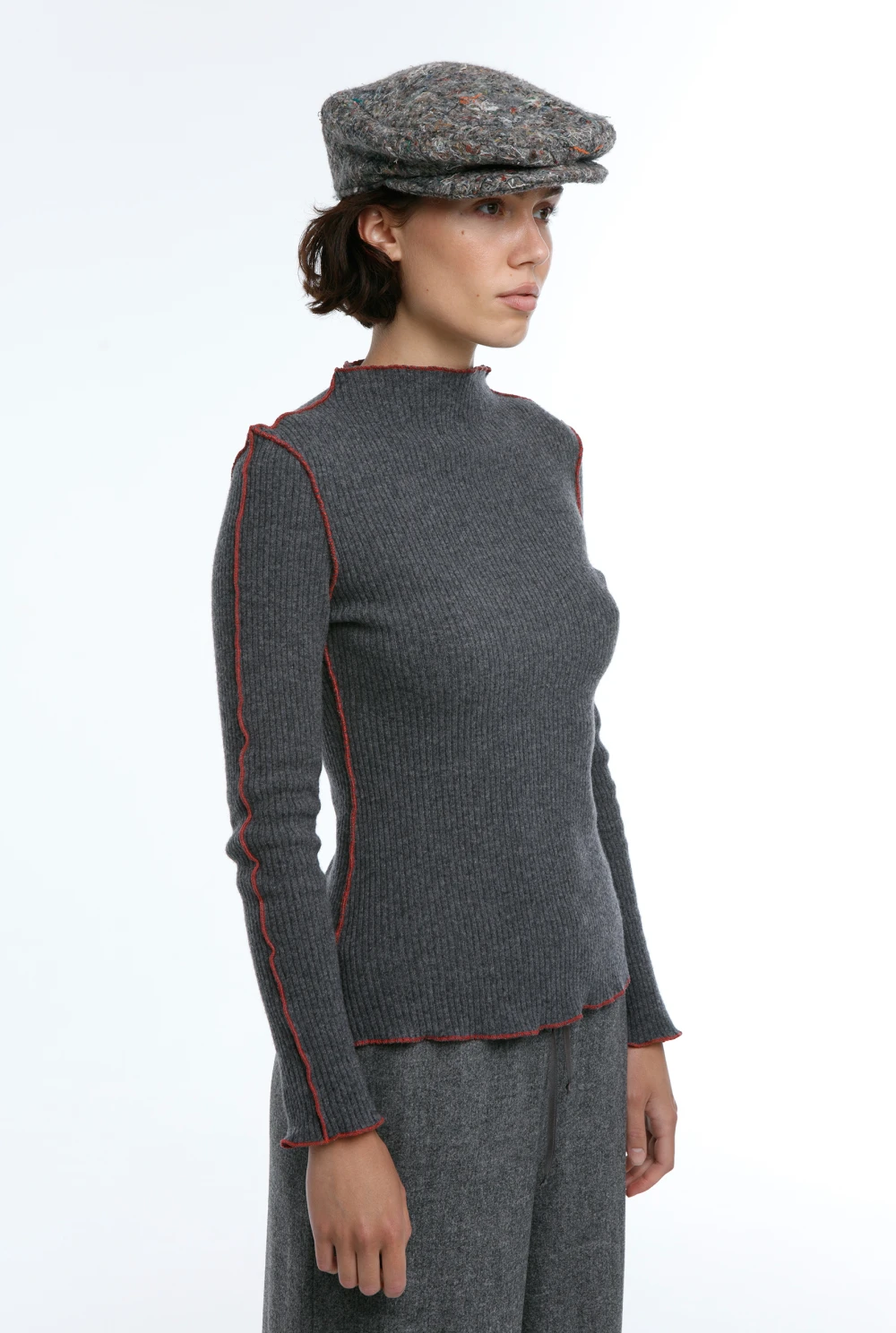 Лонгслив Fortune (Цвет Серый, Размер 44/S, Состав 80% шерсть, 20% полиамид)