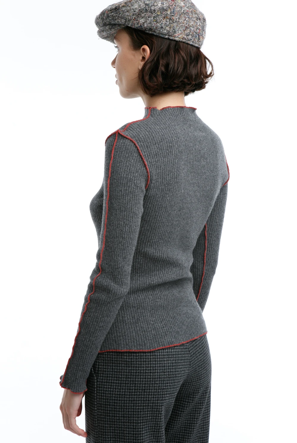 Лонгслив Fortune (Цвет Серый, Размер 44/S, Состав 80% шерсть, 20% полиамид)