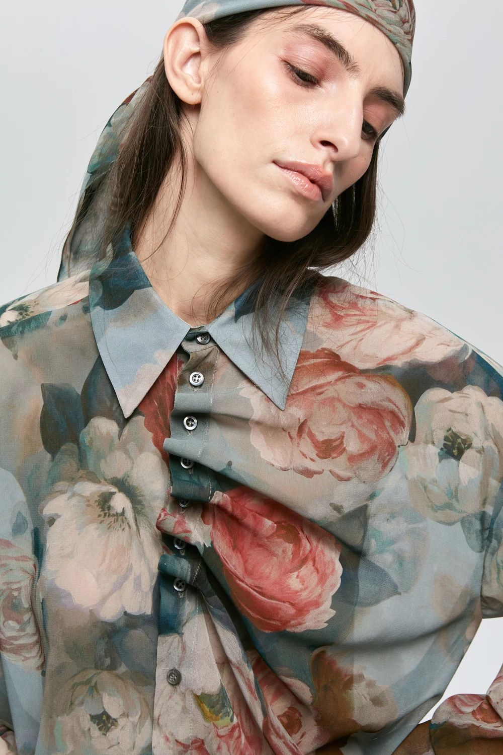 Рубашка VAL ( Цвет Винтажные розы )