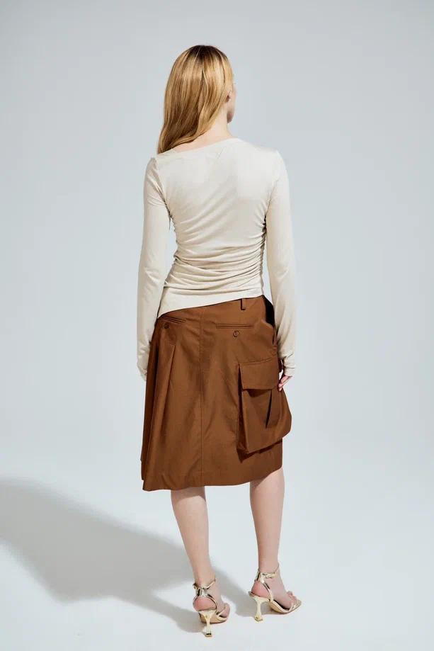 Юбка Resse (Цвет Терракот, Размер 46/M, Состав 100% хлопок)